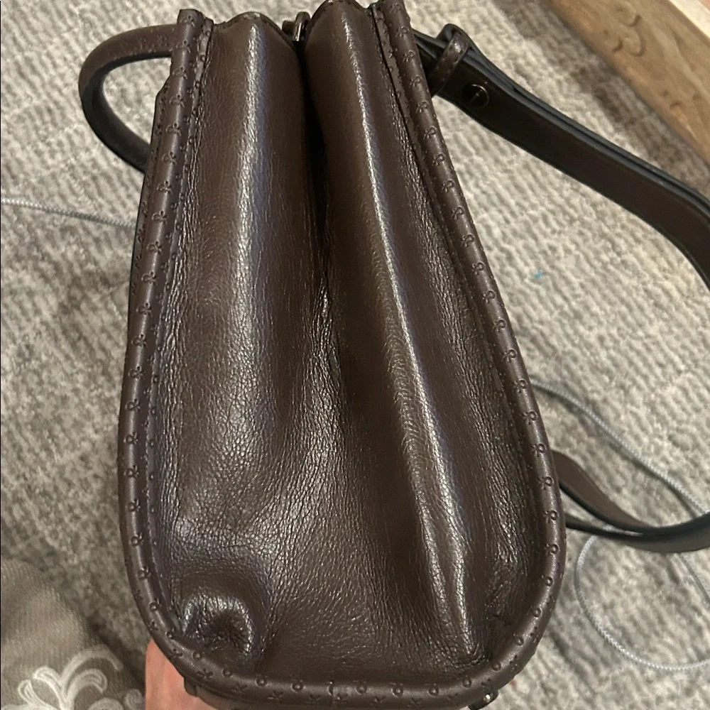 Calvin Klein Moon Logo Shoulder Bag In Java